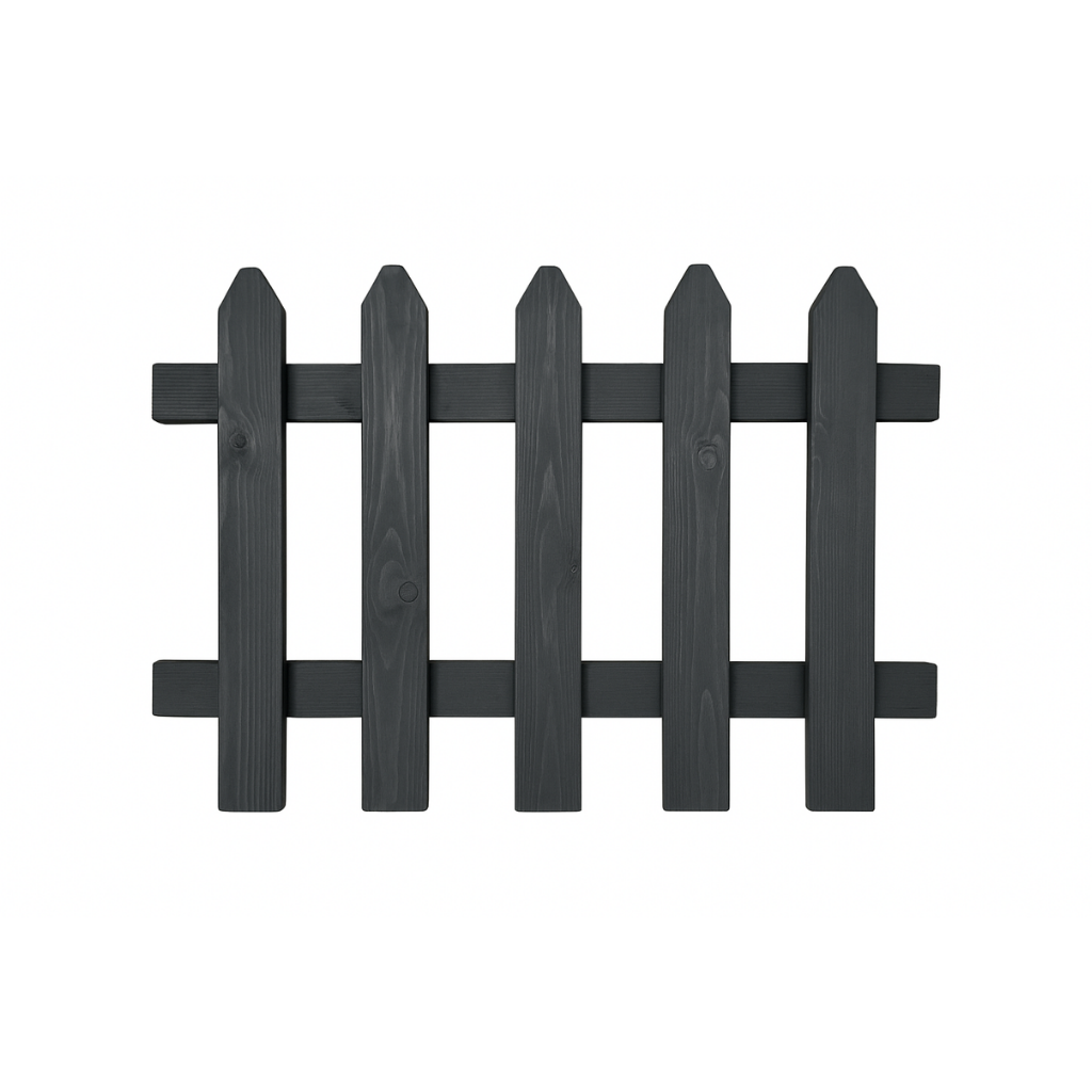 Ahşap Bahçe Çiti Antrasit 100x100 cm – Dekoratif Dış Mekan Çiti