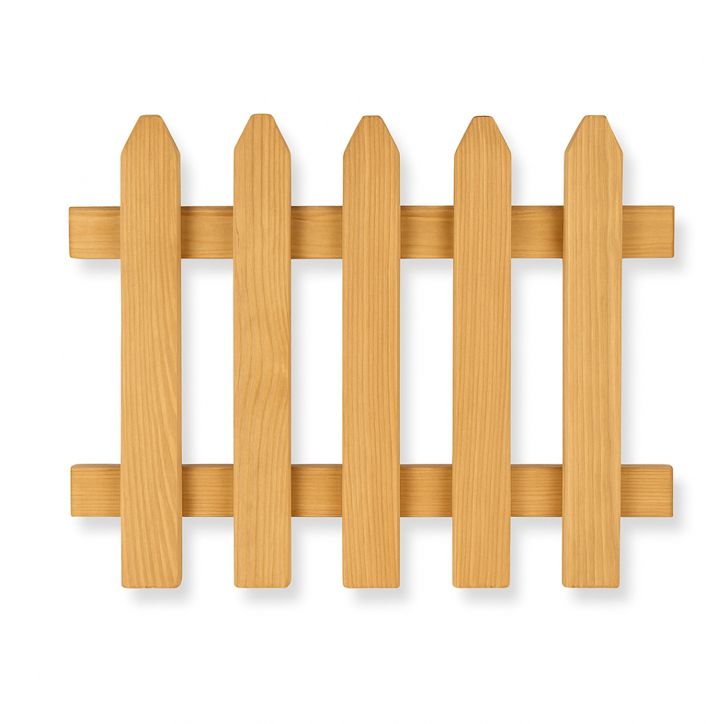 Ahşap Bahçe Çiti Açık Meşe 100x100 cm – Dekoratif Dış Mekan Çiti