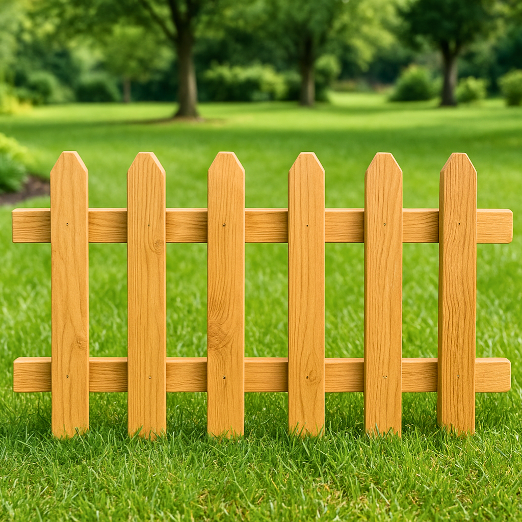 Ahşap Bahçe Çiti Açık Meşe 100x100 cm – Dekoratif Dış Mekan Çiti