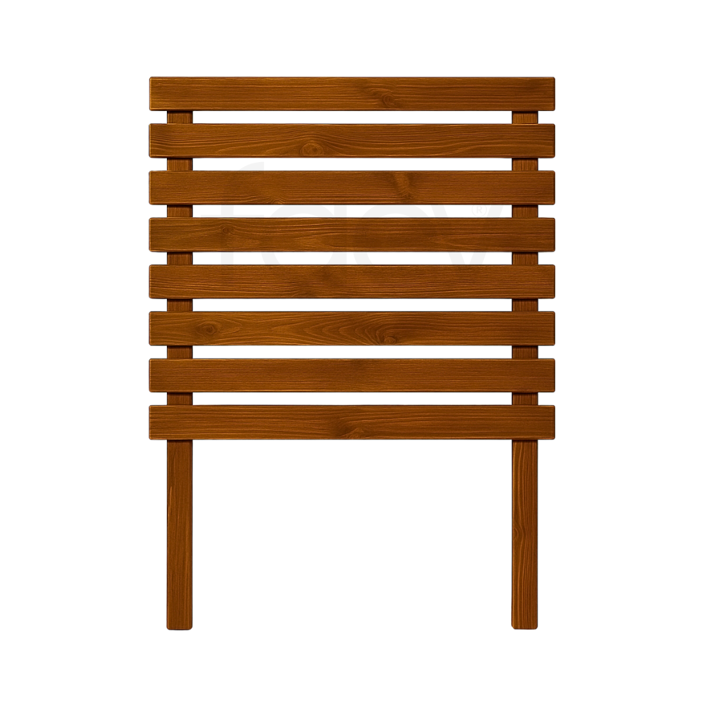 Bodrum Model Dış Mekan Seperatörlü Ahşap Saksı Koyu Meşe Renk 100cm x 30cm Yükseklik 150cm