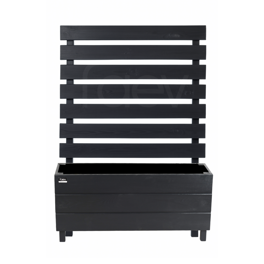 Ahşap Seperatör Antrasit 150 cm – Bodrum & Alaçatı Serisi | Doğal Ahşap Bahçe Bölücü