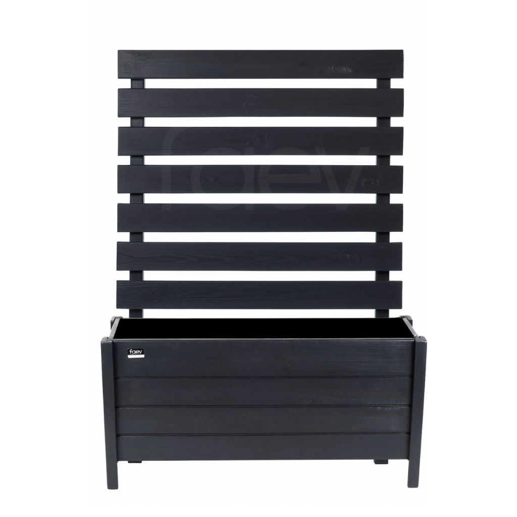 Ahşap Seperatör Antrasit 150 cm – Bodrum & Alaçatı Serisi | Doğal Ahşap Bahçe Bölücü