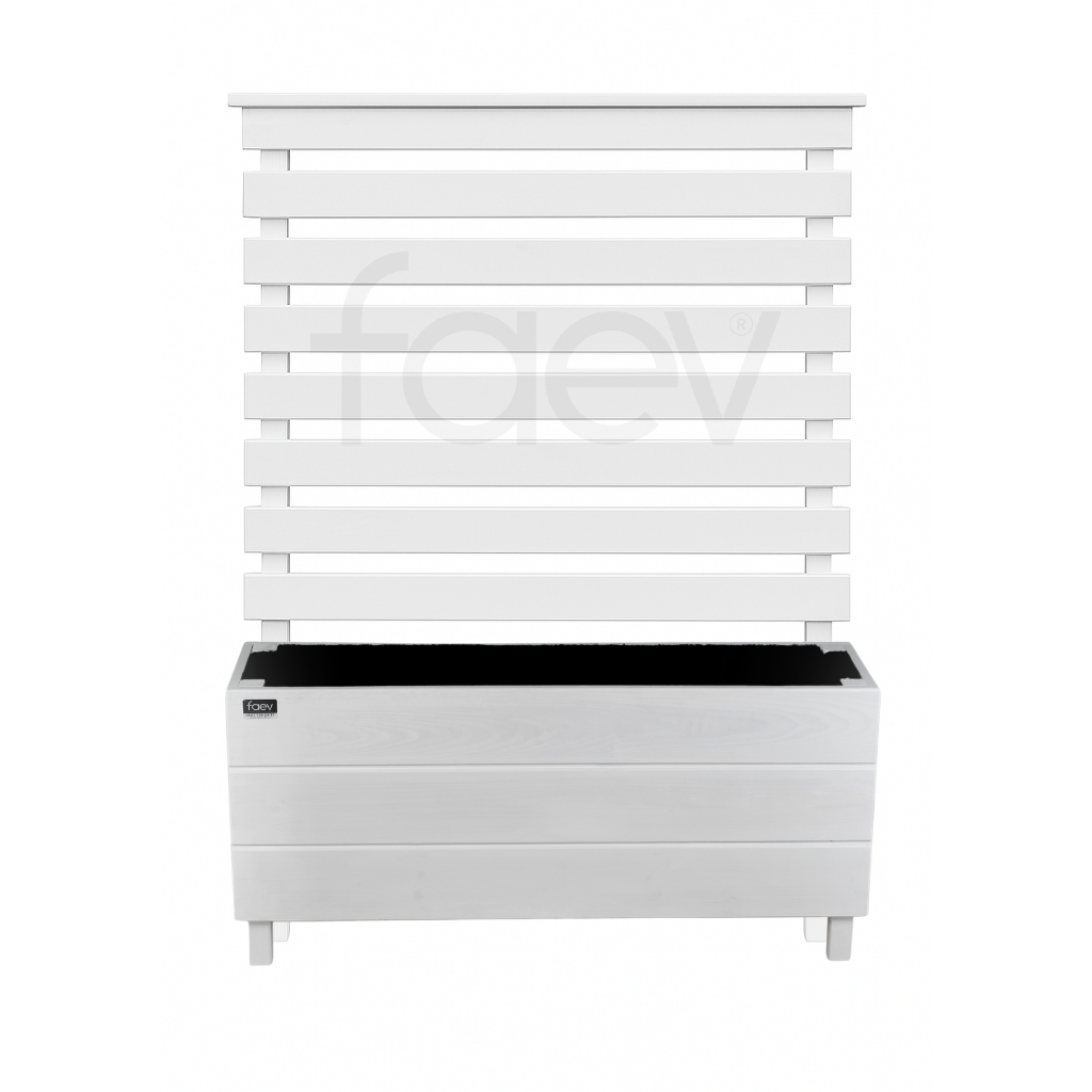 Ahşap Seperatör Beyaz 150 cm – Bodrum & Alaçatı Serisi | Doğal Ahşap Bahçe Bölücü